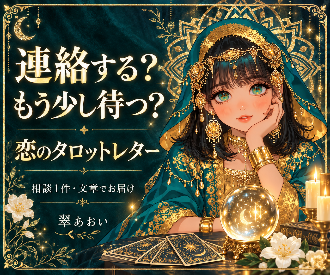 連絡する? もう少し待つ? 恋のタロットレター